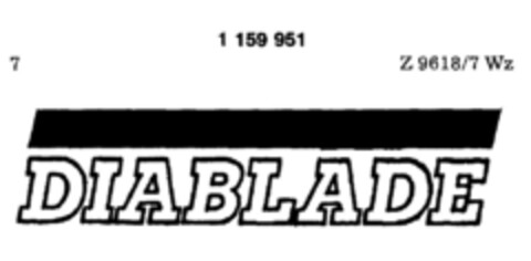 DIABLADE Logo (DPMA, 07/06/1987)
