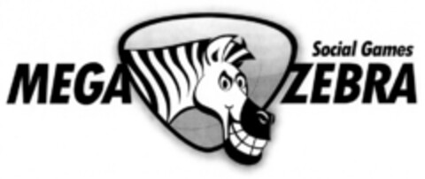 MEGA ZEBRA Social Games Logo (DPMA, 13.08.2009)