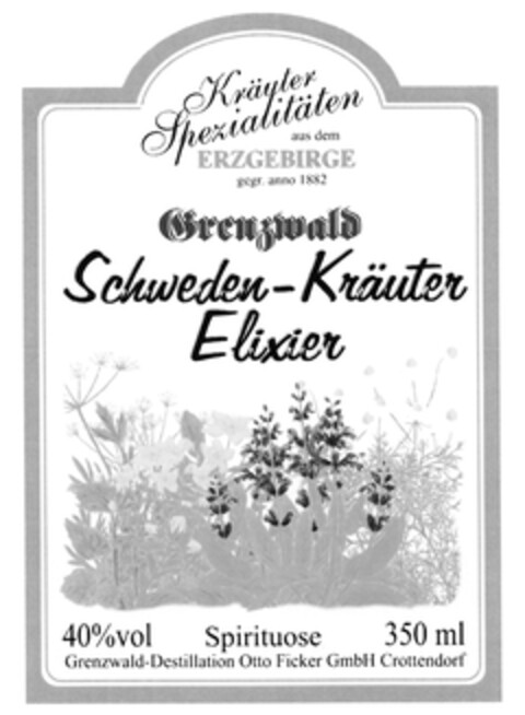 Grenzwald Schweden-Kräuter Elixier Logo (DPMA, 03/06/2010)