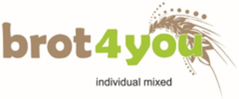 brot4you  individual mixed Logo (DPMA, 29.11.2012)