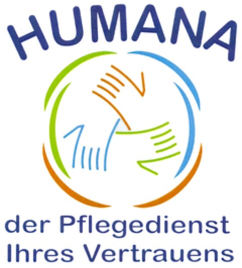 HUMANA der Pflegedienst Ihres Vertrauens Logo (DPMA, 02/01/2012)