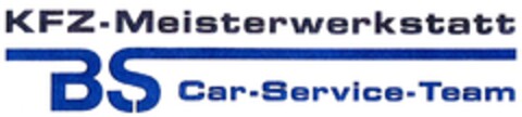 KFZ-Meisterwerkstatt BS Car-Service-Team Logo (DPMA, 09/12/2012)