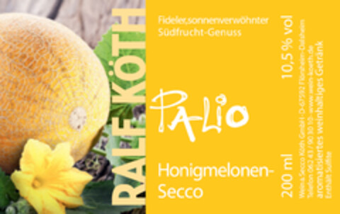PALio Honigmelonen-Secco Logo (DPMA, 07.05.2014)