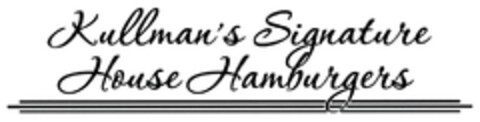 Kullmann´s Signature House Hamburgers Logo (DPMA, 08/10/2016)