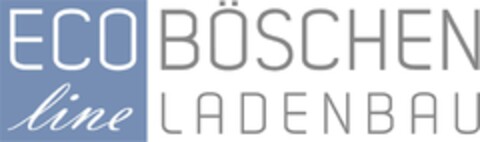 ECO line BÖSCHEN LADENBAU Logo (DPMA, 19.10.2020)