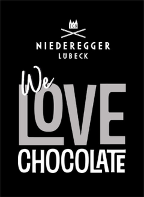 IGN NIEDEREGGER LÜBECK We LOVE CHOCOLATE Logo (DPMA, 11.03.2021)