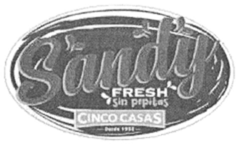 Sandy FRESH Sin pepitas CONCO CASAS -Desde1952- Logo (DPMA, 10.04.2021)
