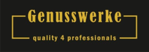 Genusswerke quality 4 professionals Logo (DPMA, 17.11.2023)