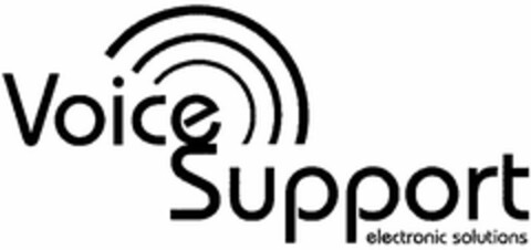 Voice Support electronic solutions Logo (DPMA, 03.07.2003)