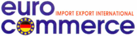 euro commerce IMPORT EXPORT INTERNATIONAL Logo (DPMA, 17.11.1995)