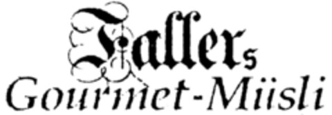 Fallers Gourmet-Müsli Logo (DPMA, 28.07.1999)