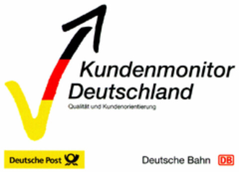 Kundenmonitor Deutschland Deutsche Post Deutsche Bahn DB Logo (DPMA, 11/26/1999)