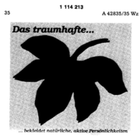Das traumhafte... anzieh paradies Logo (DPMA, 23.04.1987)