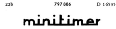 minitimer Logo (DPMA, 18.01.1964)