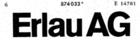 Erlau AG Logo (DPMA, 15.04.1970)