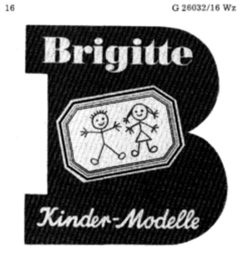 Brigitte Kinder-Modelle (B) Logo (DPMA, 26.05.1978)