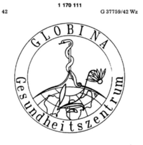 GLOBINA Gesundheitszentrum Logo (DPMA, 02/17/1990)