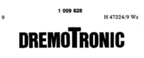 DREMOTRONIC Logo (DPMA, 05.03.1980)