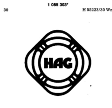 HAG Logo (DPMA, 13.11.1985)