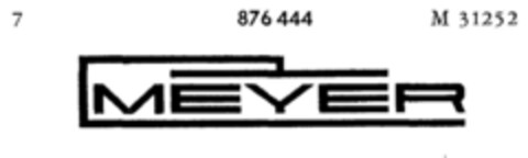 MEYER Logo (DPMA, 16.06.1969)