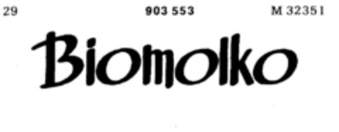 Biomolko Logo (DPMA, 29.01.1970)