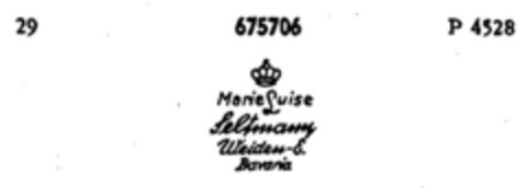 Marie Luise Seltmann, Weiden-& Bavaria Logo (DPMA, 08.06.1954)