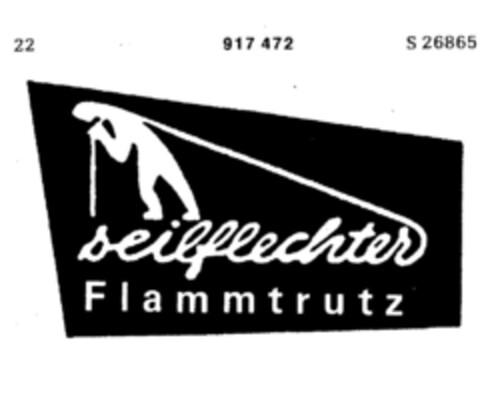 seilflechter Flammtrutz Logo (DPMA, 29.06.1973)