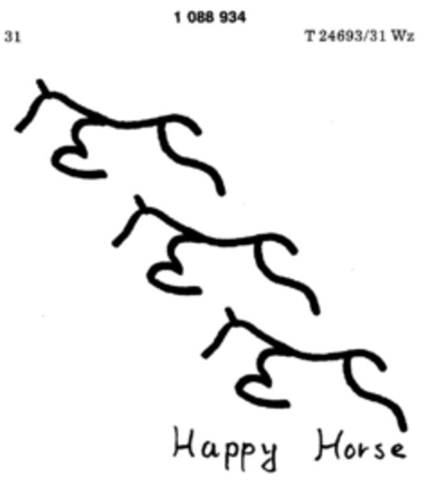 Happy Horse Logo (DPMA, 02.07.1985)