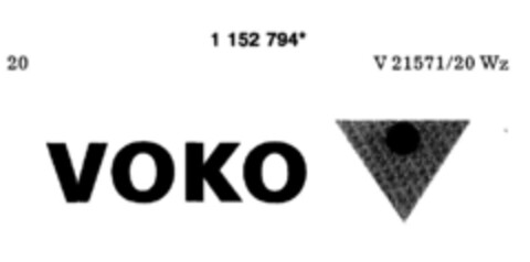 VOKO Logo (DPMA, 07/17/1989)