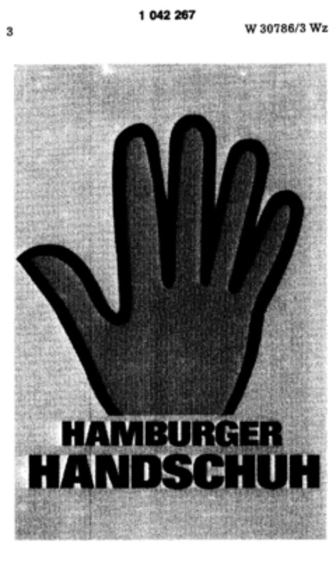 HAMBURGER HANDSCHUH Logo (DPMA, 13.09.1980)