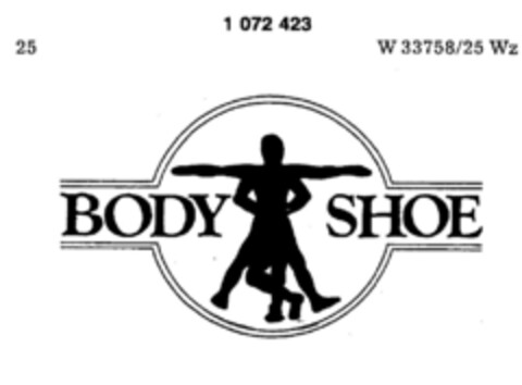 BODY SHOE Logo (DPMA, 12/19/1983)