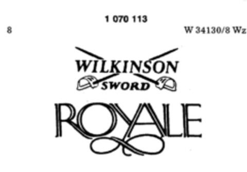 WILKINSON SWORD ROYALE Logo (DPMA, 05/04/1984)