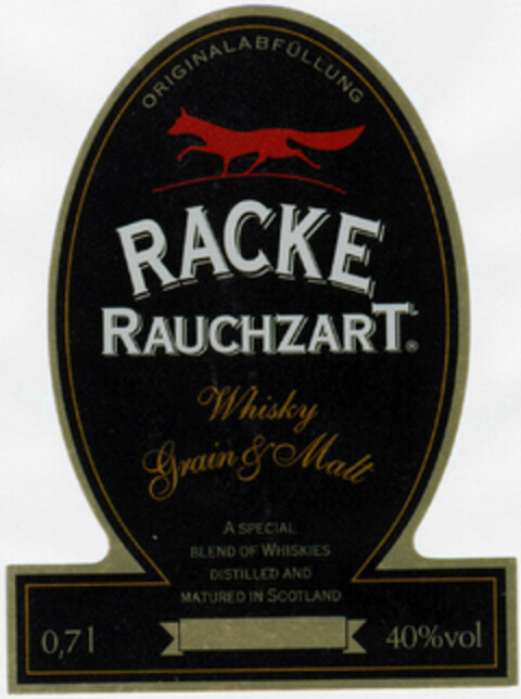 RACKE RAUCHZART Whisky Grain & Malt Logo (DPMA, 21.02.2000)