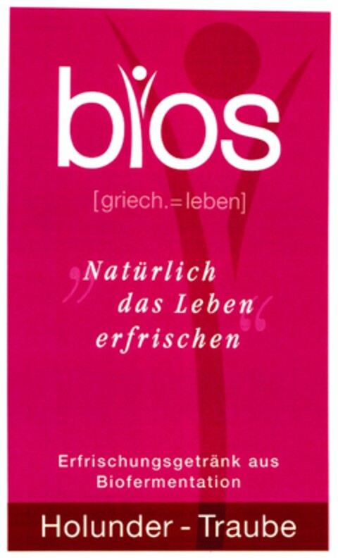 BIOS [griech. = leben] "Natürlich das Leben erfrischen" Logo (DPMA, 12.02.2008)