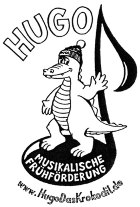 HUGO MUSIKALISCHE FRÜHFÖRDERUNG www.HugoDasKrokodil.de Logo (DPMA, 05.05.2011)