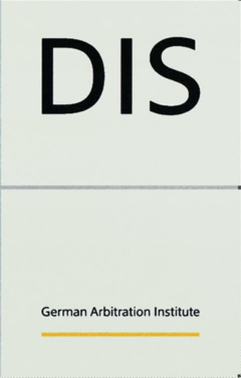 DIS German Arbitration Institute Logo (DPMA, 18.05.2018)