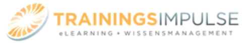 TRAININGSIMPULSE eLEARNING + WISSENSMANAGEMENT Logo (DPMA, 26.07.2019)
