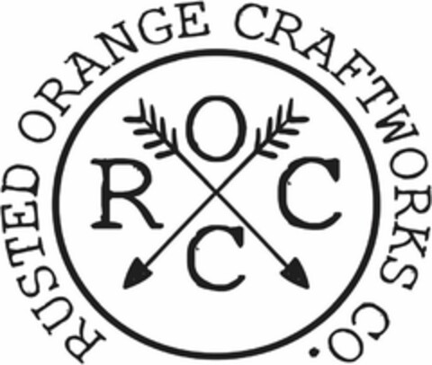 ROCC RUSTED ORANGE CRAFTWORKS CO. Logo (DPMA, 29.09.2020)