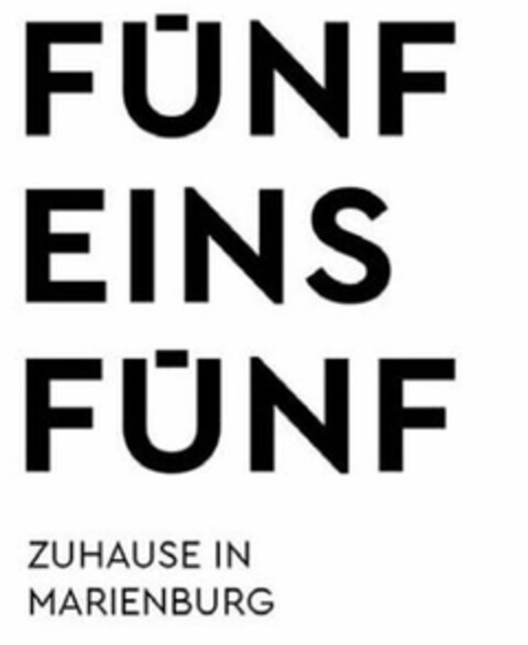 FÜNF EINS FÜNF ZUHAUSE IN MARIENBURG Logo (DPMA, 06.10.2021)