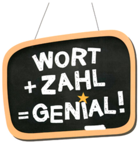 WORT + ZAHL = GENIAL! Logo (DPMA, 28.02.2022)