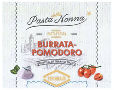 Pasta della Nonna PASTA FRESCA BURRATA-POMODORO · SEMOLA DI GRANO DURO · STEINHAUS Logo (DPMA, 15.02.2023)