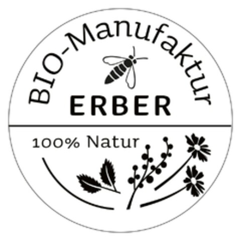 BIO-Manufaktur ERBER 100% Natur Logo (DPMA, 06/27/2024)