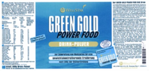 WELLSTAR GREEN GOLD POWER FOOD DRINK-PULVER Logo (DPMA, 17.12.2004)