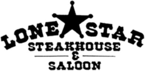 LONE STAR STEAKHOUSE & SALOON Logo (DPMA, 22.05.1995)