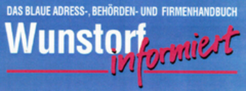 Wunstorf informiert Logo (DPMA, 09.06.1995)