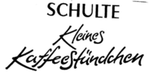 SCHULTE Kleines KaffeeStündchen Logo (DPMA, 27.08.1998)
