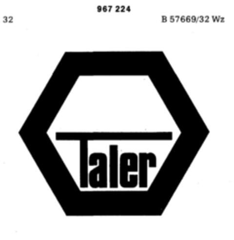 Taler Logo (DPMA, 12.02.1977)