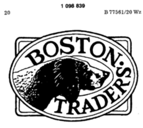 BOSTON TRADERS Logo (DPMA, 08/28/1985)