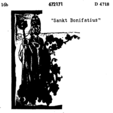 "Sankt Bonifatius" Logo (DPMA, 02/18/1954)