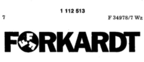 FORKARDT Logo (DPMA, 21.01.1987)